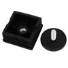 uxcell 48mm x 48mm Thread Tube Insert Adjustable PP Plastic Leveling Foot Black 8 Sets view 3
