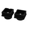 uxcell 48mm x 48mm Thread Tube Insert Adjustable PP Plastic Leveling Foot Black 8 Sets view 4
