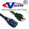 SuperEcable - 10 Pcs/Pack -1 Ft Standard Power Cord Extension NEMA5-15P/NEMA5-15J Black Color, 16 AWG view 1