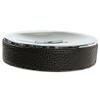 Gedy Alianto Color Round Soap Dish Made From Faux Leather, Wenge view 2