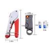 Coax Crimper, RG6 Coax Cable Crimper Coaxial Compression Tool Set Kit, Wire Stripper with F RG59 Included Compression Connectors, Tools,Stripper view 2
