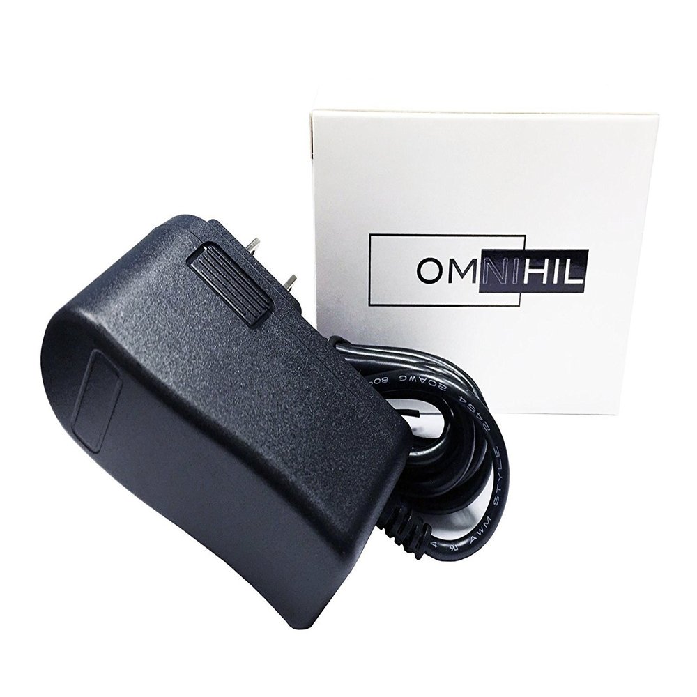 OMNIHIL 8 Feet AC/DC Power Adapter 6V 2A (2000mA) 5.5x2.5millimeters / 5.5x2.1millimeters Compatible with Janome GrAC eful Gray Basic, Easy-to-Use, 10-Stitch Portable, CompAC t Sewing MAC Hine