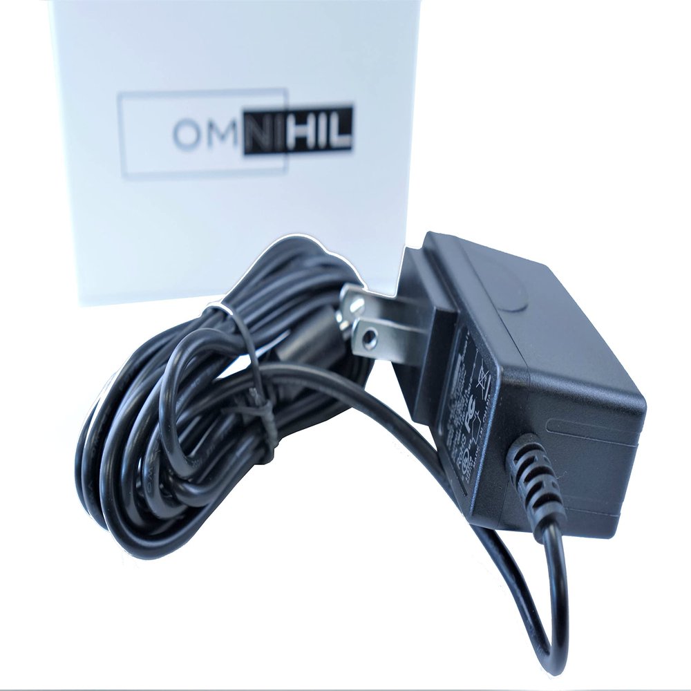 OMNIHIL 8 Feet (Center Negative) AC/DC Power Adapter 9V 1.5A (1500mA) 5.5x2.1millimeters Compatible with BOSS GT-1 Multi-Effects