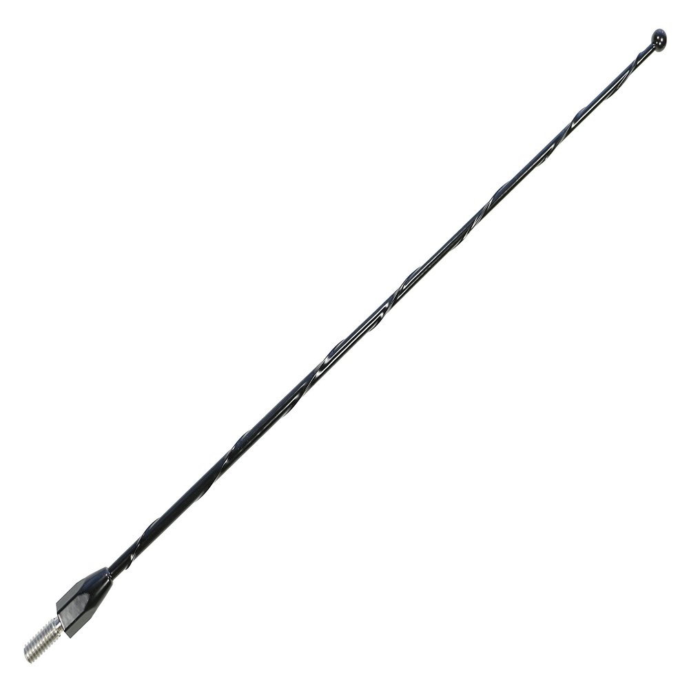Votex - 12 Inch Black Short Antenna for Mazda Miata (1990-2000) - Spiral Wind Noise Cancellation - Spring Steel Construction - Stainless Steel Threading