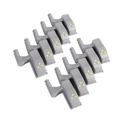 10pcs Universal Cabinet Cupboard Hinge LED Light for Modern Kitchen Home Lamp-Warm White