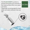High Sierra Solid Lead-Free Metal Handheld Shower Head, Trickle Valve, Includes 72 Flexible Stainless Steel Hose With Biofilm Resistant Silicone Inner Tube, Holder. Low Flow 1.8 GPM. Nickel view 3