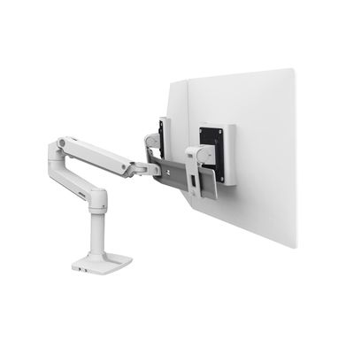 Ergotron LX Dual Direct Monitor Arm, VESA Desk Mount for 2 Monitors Up to 25 Inches, 2 to 11 lbs Each White