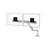 Ergotron LX Dual Direct Monitor Arm, VESA Desk Mount for 2 Monitors Up to 25 Inches, 2 to 11 lbs Each White view 2