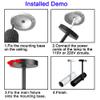 Luminturs 12W COB LED Wall Sconces/Ceiling Picture Spot Project Focus Lamp Fixture Light White-Finish Warm White view 3