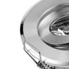 JOYINLED Pack of 10 Mini LED 2" Recessed Spotlight Cabinet Lighting 1x3W Chrome Color 3W Warm White 3000K + Led Driver view 2