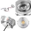JOYINLED Pack of 10 Mini LED 2" Recessed Spotlight Cabinet Lighting 1x3W Chrome Color 3W Warm White 3000K + Led Driver view 3