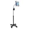 Gooseneck Floor Stand  CTAs Compact, Adjustable Gooseneck with Swivel Casters for iPad 7th/ 8th/ 9th Gen 10.2, iPad Air 4, 12.9, Surface Pro, Zebra & Other 7-13 Tablets (PAD-CGS) view 1