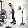 Gooseneck Floor Stand  CTAs Compact, Adjustable Gooseneck with Swivel Casters for iPad 7th/ 8th/ 9th Gen 10.2, iPad Air 4, 12.9, Surface Pro, Zebra & Other 7-13 Tablets (PAD-CGS) view 3