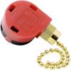 ZE-268S1 ZH 3 Speed 4 Wire Pull Chain Ceiling Fan Replacement Switch Repair Kit 3 Way 4 Position Rotary Motor Controller 3A 250VAC 6A 125VAC for Ceiling Fans, Floor Fans, Appliances - Brass Finish view 1