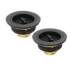 Westbrass Wing Nut Style Large Kitchen Sink Basket Strainer, 2 Pack, Matte Black, D2135-62 view 1