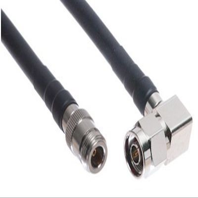 N Male Right Angle to N Female Times Microwave LMR-400 Cable 10ft