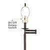 360 Lighting 60 1/2" Tall Coppery Gold Bronze Swing Arm Floor Lamp view 2
