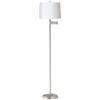 360 Lighting 60 1/2" Tall White Brushed Nickel Swing Arm Floor Lamp view 1