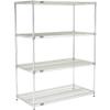Nexel Quick Adjust Wire Shelving, Poly-Z-Brite, 48 x 18 x 74 view 1
