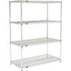 Nexel Quick Adjust Wire Shelving, Poly-Z-Brite, 48 x 18 x 74 view 2