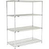 Nexel Quick Adjust Wire Shelving, Poly-Z-Brite, 48 x 18 x 74 view 3