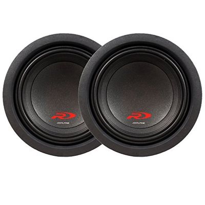 Alpine SWR-8D4 Ohm 8" Subwoofer Bundle