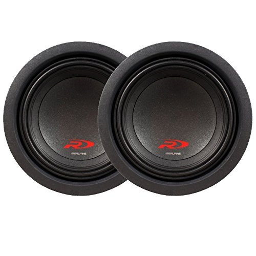 Alpine SWR-8D4 Ohm 8" Subwoofer Bundle