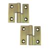 White Water Brass Take Apart Hinge (2034HB-L - 1-1/2" x 2-1/8", Left) view 1