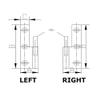White Water Brass Take Apart Hinge (2034HB-L - 1-1/2" x 2-1/8", Left) view 2