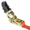 4-Pack Ratchet Tie-Down Straps - 10-Feet 1500lb Break Strength Cargo Straps for Camping, Hunting, Moving, Trailers, and Roof Racks by Stalwart view 3