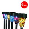 Solar Mosaic Border Led Path Lights, KEEDA Garden Decoration Christmas Gift with ON/OFF Switch (6 Pack) view 3