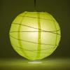 PaperLanternStore.com 16 Inch Light Lime Irregular Paper Lantern (10 PACK) view 2