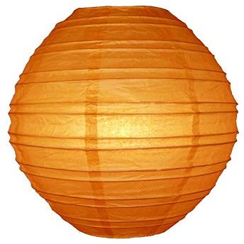 PaperLanternStore.com Orange Kawaii Paper Lantern (10 Pack)