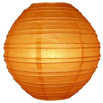 PaperLanternStore.com Orange Kawaii Paper Lantern (10 Pack)