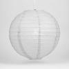 PaperLanternStore.com 12 Inch Gray Even Ribbing Round Paper Lantern (10 PACK) view 1