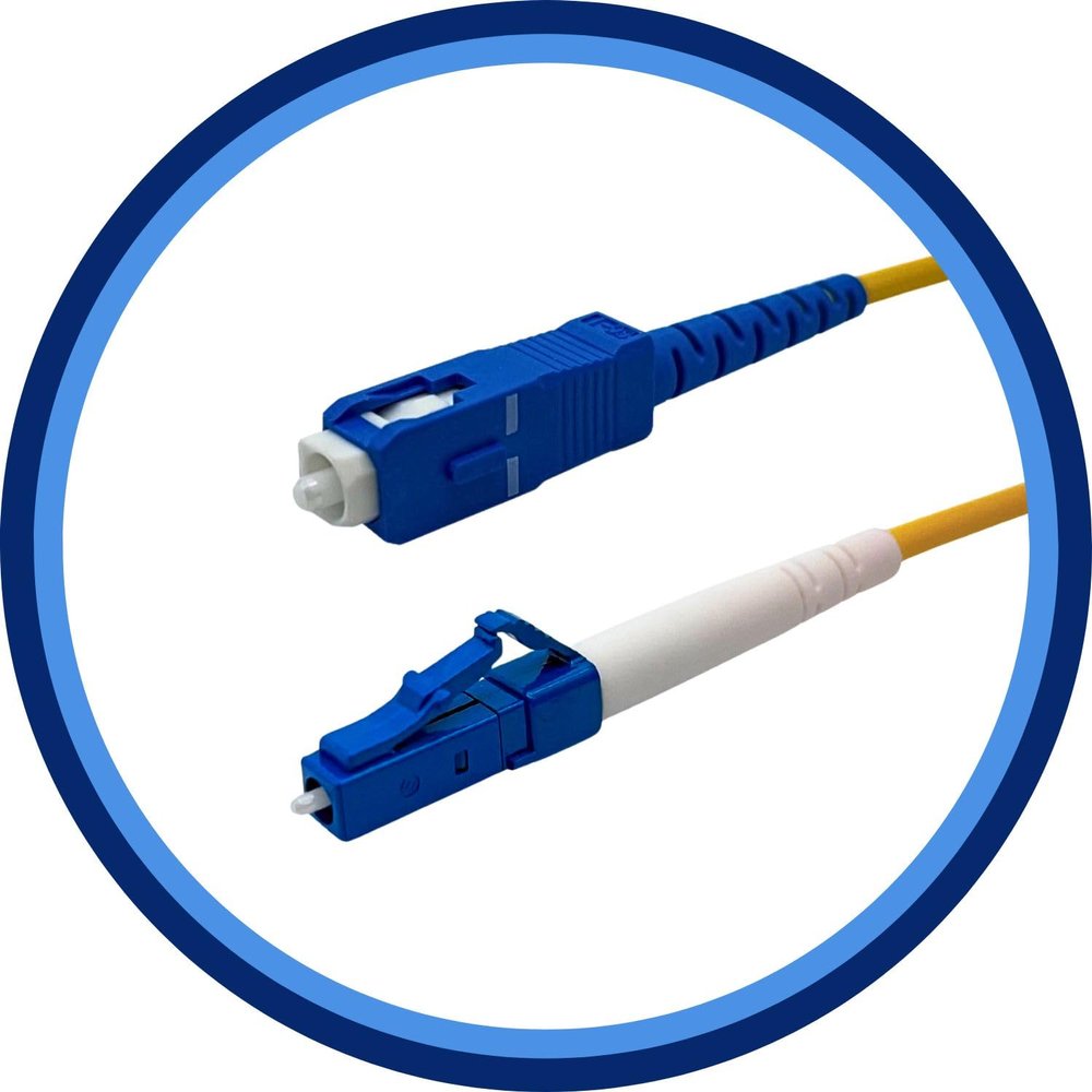 PacSatSales - Fiber Optic Patch Cable - Single Mode - SIMPLEX - OS1-9/125um (10M, LC to SC)