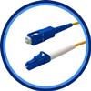 PacSatSales - Fiber Optic Patch Cable - Single Mode - SIMPLEX - OS1-9/125um (10M, LC to SC) view 1