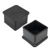 Flyshop Non-Slip Thick Rubber Leg Tips Floor Protectors Square Chair Leg Caps, 20pcs, Black, 40 mm x 40 mm, 1-9/16" x 1-9/16" view 1