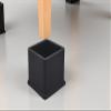 Flyshop Non-Slip Thick Rubber Leg Tips Floor Protectors Square Chair Leg Caps, 20pcs, Black, 40 mm x 40 mm, 1-9/16" x 1-9/16" view 3