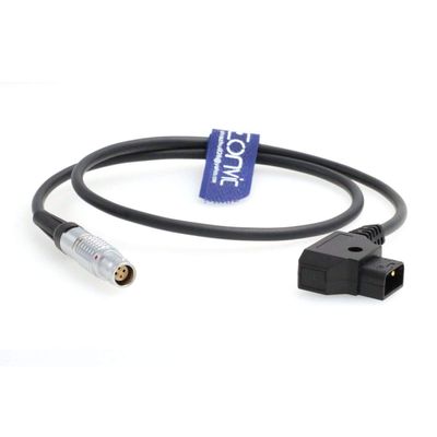 Eonvic D-Tap 2pin Male to FJK 4-pin Female for Canon C300 Mark II Power Cable 24"