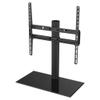 AVF B400BB-A Universal Table Top TV Stand for 37-55 Inch TVs, Fixed Position TV Base with Cable Management, Steel & Glass Replacement TV Stand, Black, Holds up to 66 lbs view 1