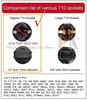 PA LED 100 PCS #555 T10 Pinball Machine Light Bulb Socket Twist Lock Wedge Instrument Base view 2