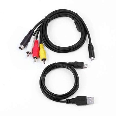 AV A/V TV Video Audio +USB Cable Cord for Sony Camcorder Handycam DCR-SR62/e/l/r
