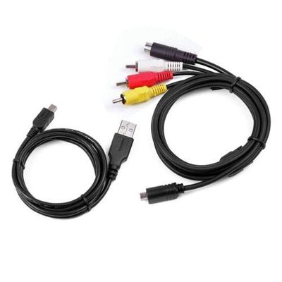 AV A/V TV Video Audio + USB Cable Cord for Sony Camcorder Handycam HDR-XR150/v/e