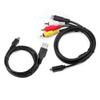 AV A/V TV Video Audio+USB Cable Cord for Sony Camcorder Handycam HDR-CX550/v/e/l view 1