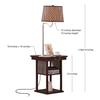 Brightech Madison Side Table with Lamp Combo with LED Bulb, Desk Lamp with USB Port, Bedside Reading Light, Modern End Table with Floor Lamp for Bedroom, Living Room, Office - Havana Brown view 3