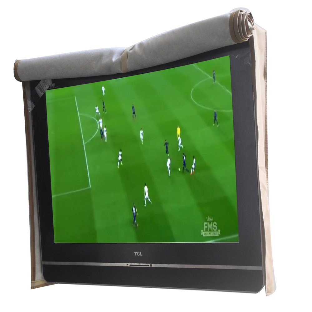 acoveritt Outdoor 40"-43" TV Set Cover,Scratch Resistant Liner Protect LED Screen Best-Compatible with Standard Mounts and Stands (Tan)