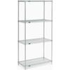 Nexel Wire Shelving, Poly-Z-Brite, 36" W x 21" D x 86" H view 1