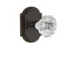 Grandeur 821222 Arc Plate Privacy with Biarritz Crystal Knob in Timeless Bronze, 2.375 view 1