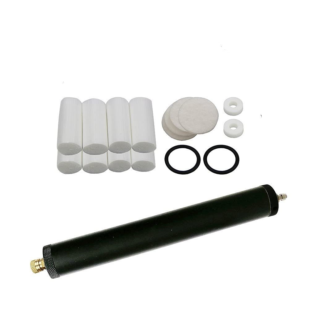 UP100 High Pressure PCP Hand Pump air Filter Oil-Water Separator for High Pressure pcp 40mpa/400bar/6000psi Air Pump (Black) with 50cm/80cm Pressure Hose and Quick Couplers (80cm)